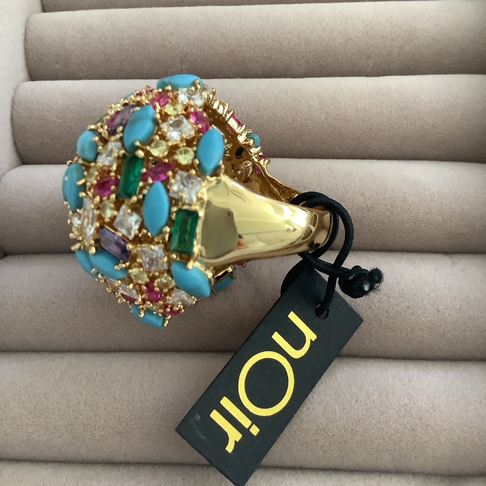 NWT Noir Jewlery Statement Ring Size 8 - Picture 3 of 4